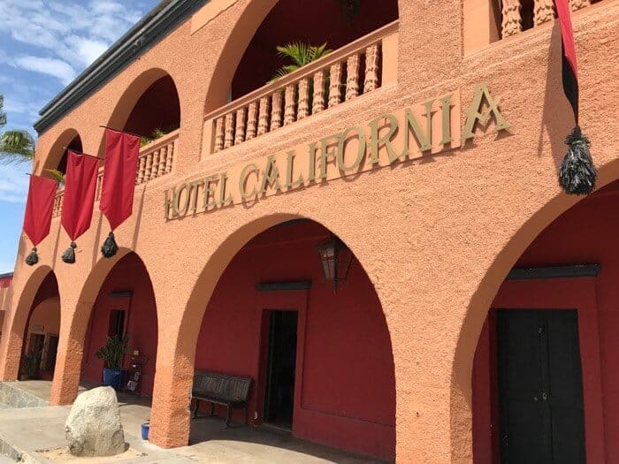 Beautiful and historic Hotel California Todos Santos, Mexico