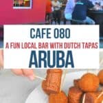 Collage of Dutch snacks at Cafe 080 Aruba.