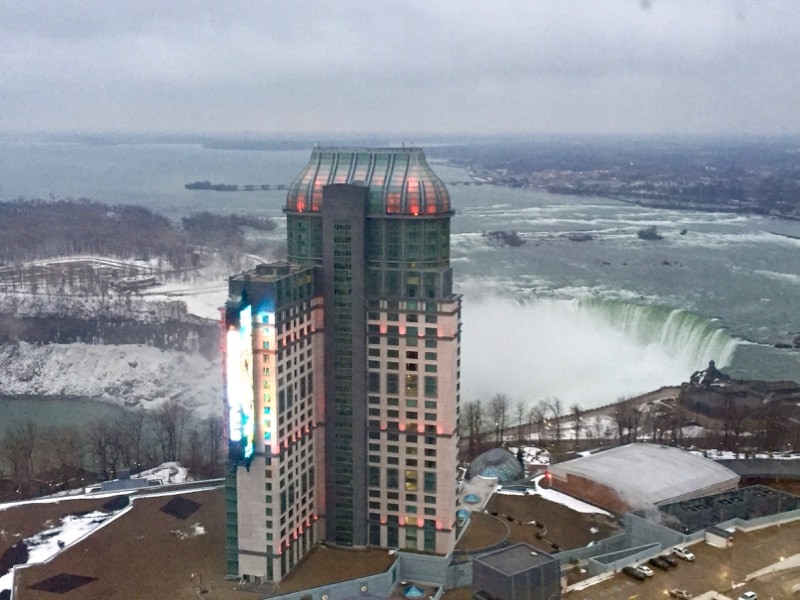 View of a hotel at Niagara Falls Canada.