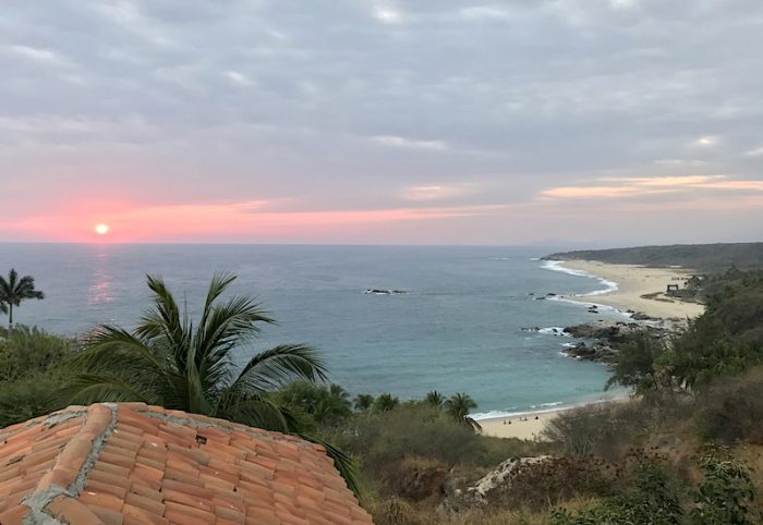 Playa Coral Beach in Puerto Escondido Oaxaca Mexico