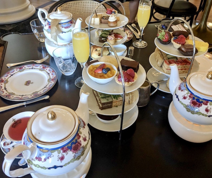 Vegan afternoon tea in Victoria at Fairmont Empress Hotel.