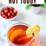 Two mugs of a Bourbon Hot Toddy.