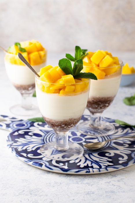 Coconut Mango Panna Cotta