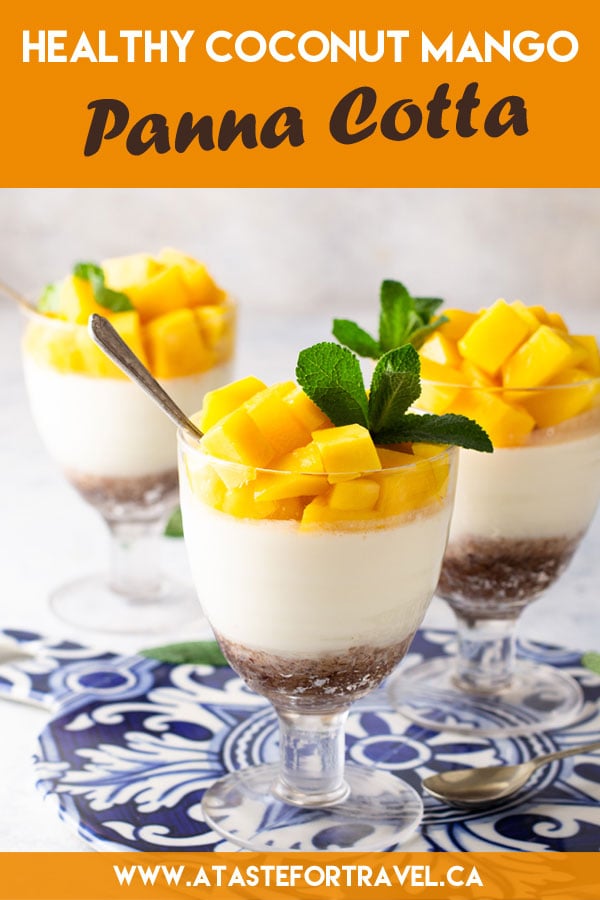 Mango Coconut Panna Cotta