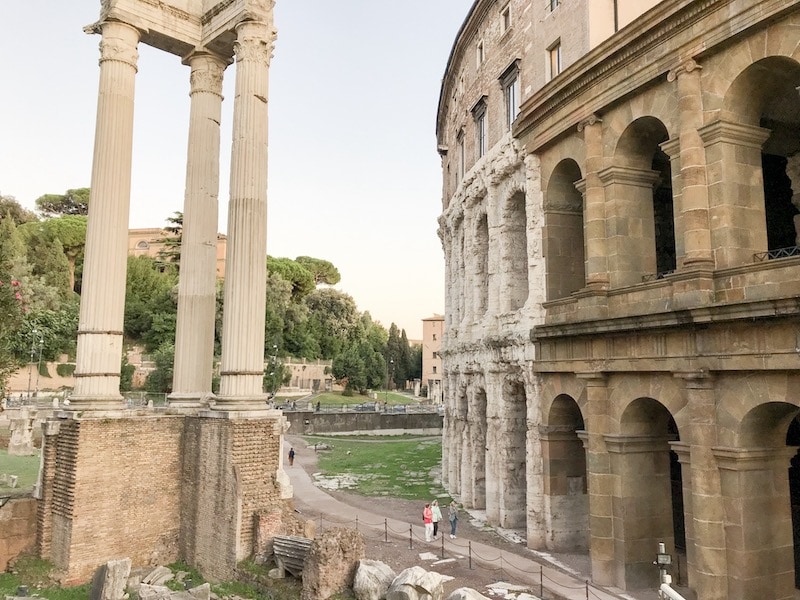 Theatre of Marcellus in the Jewish Quarter of Rome.