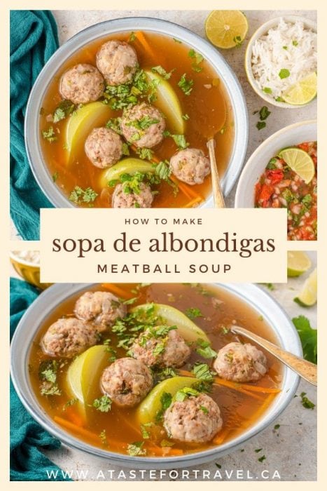 Mexican Sopa de Albondigas - Keto Meatball Soup 