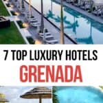 A collage of the 7 best luxury hotels in Grenada.