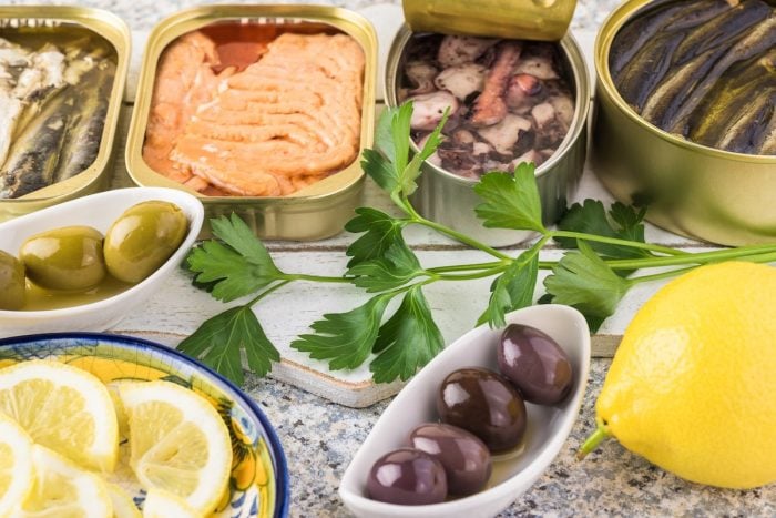 Varieties of canned fish DP