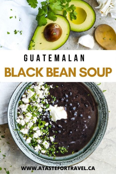 Sopa de Frijol - Pinterest