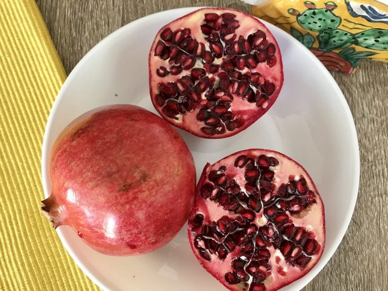 pomegranate with seeds