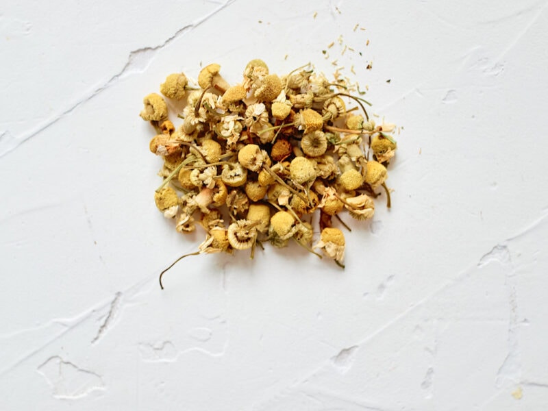 dried chamomile for fresh chamomile tea