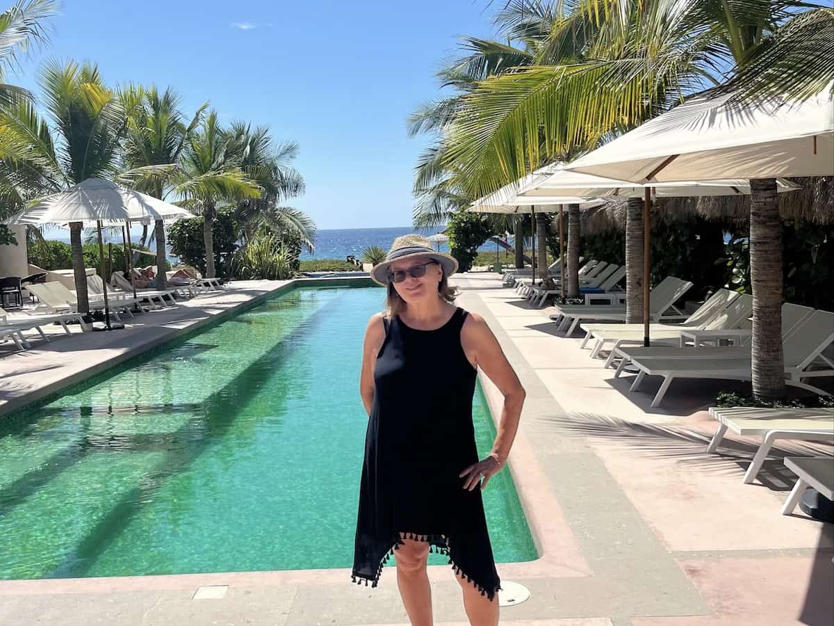 Michele Peterson at El Origen Beach Club. 