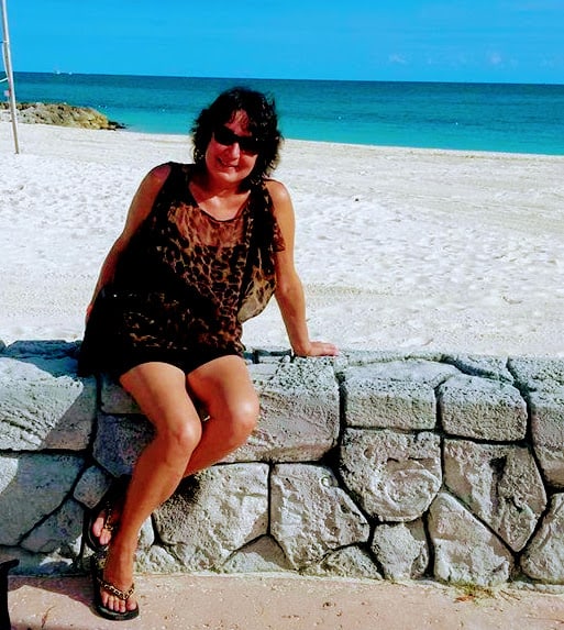 Sue Campbell in the Caribbean