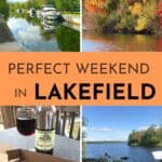 Collage of images of Lakefield for Pinterest.