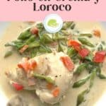 Collage for Pinterest for Guatemalan chicken with loroco.