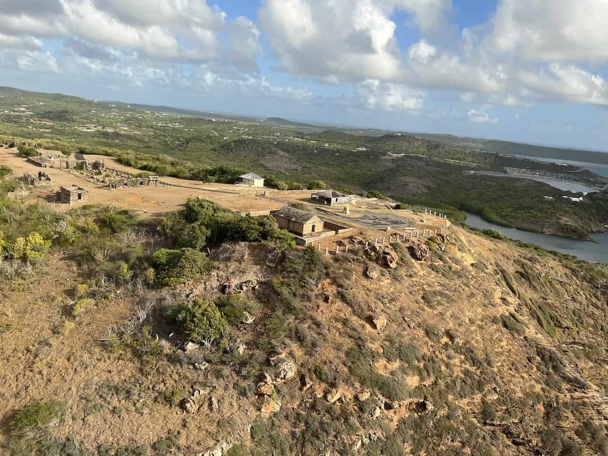 Archeological ruins at Shirley Heights.