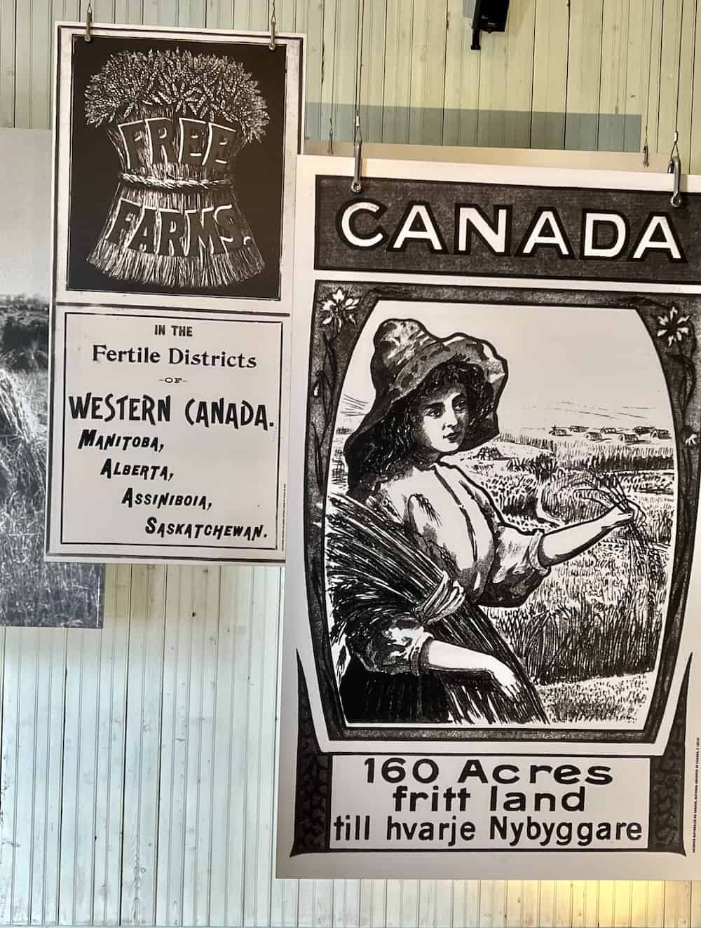 Immigration poster at Gross Ile offering free land.