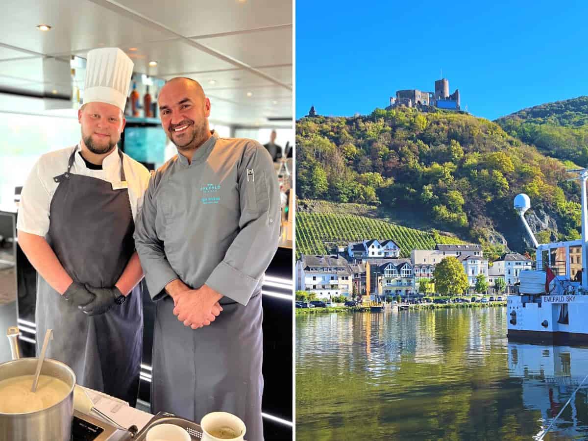 Emerald Cruise Executive Chef Igor Pitonak and sous chef on Emerald Sky. 