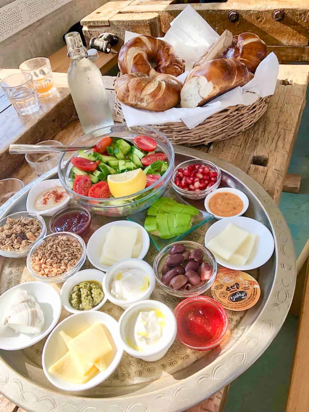 Appetizers at Carmey Avdat.
