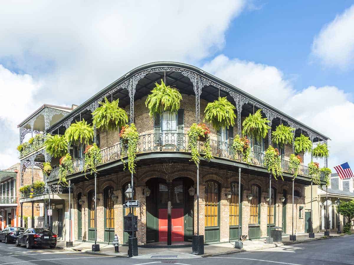 French Quarter on a sunny day.