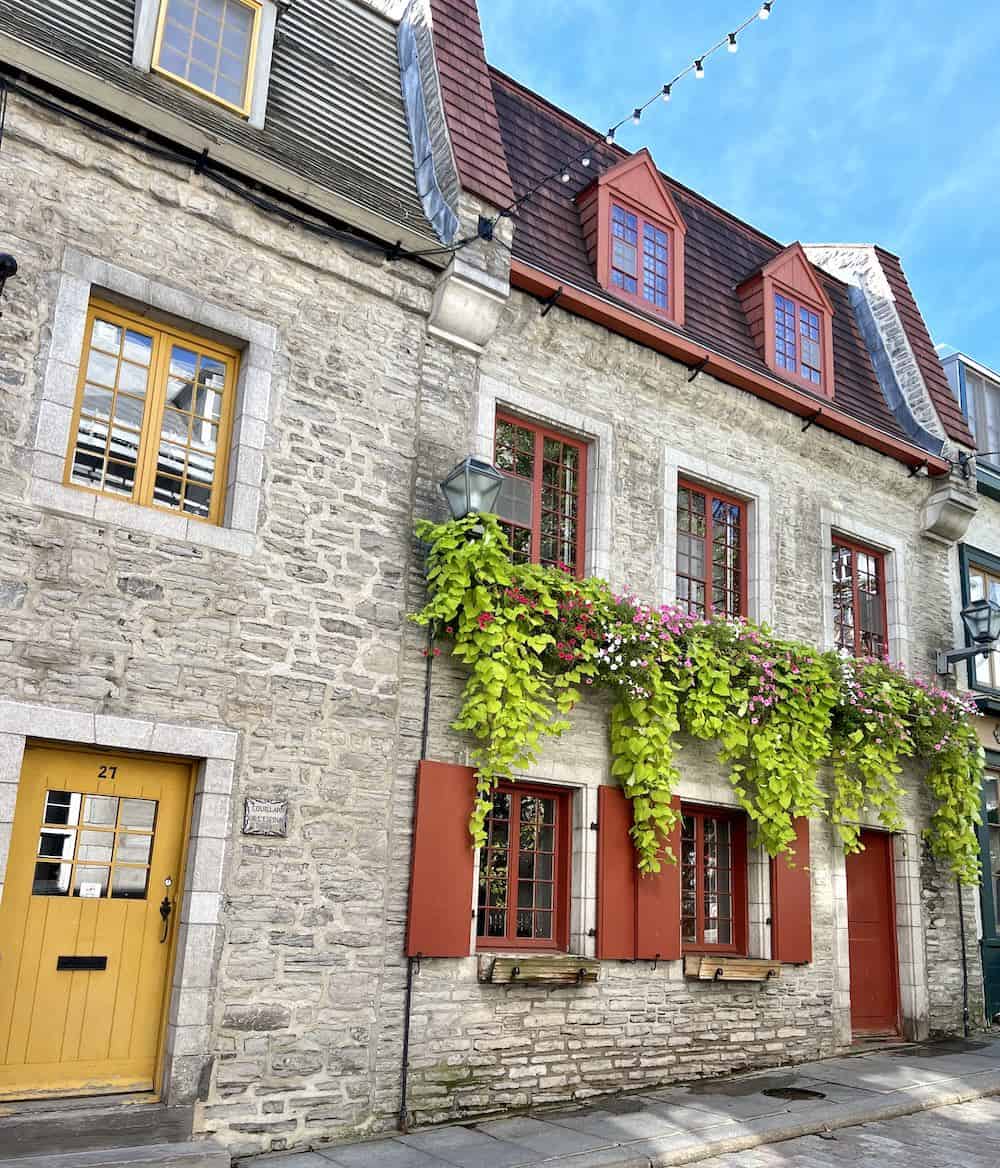 Stpne building in Old Quebec.
