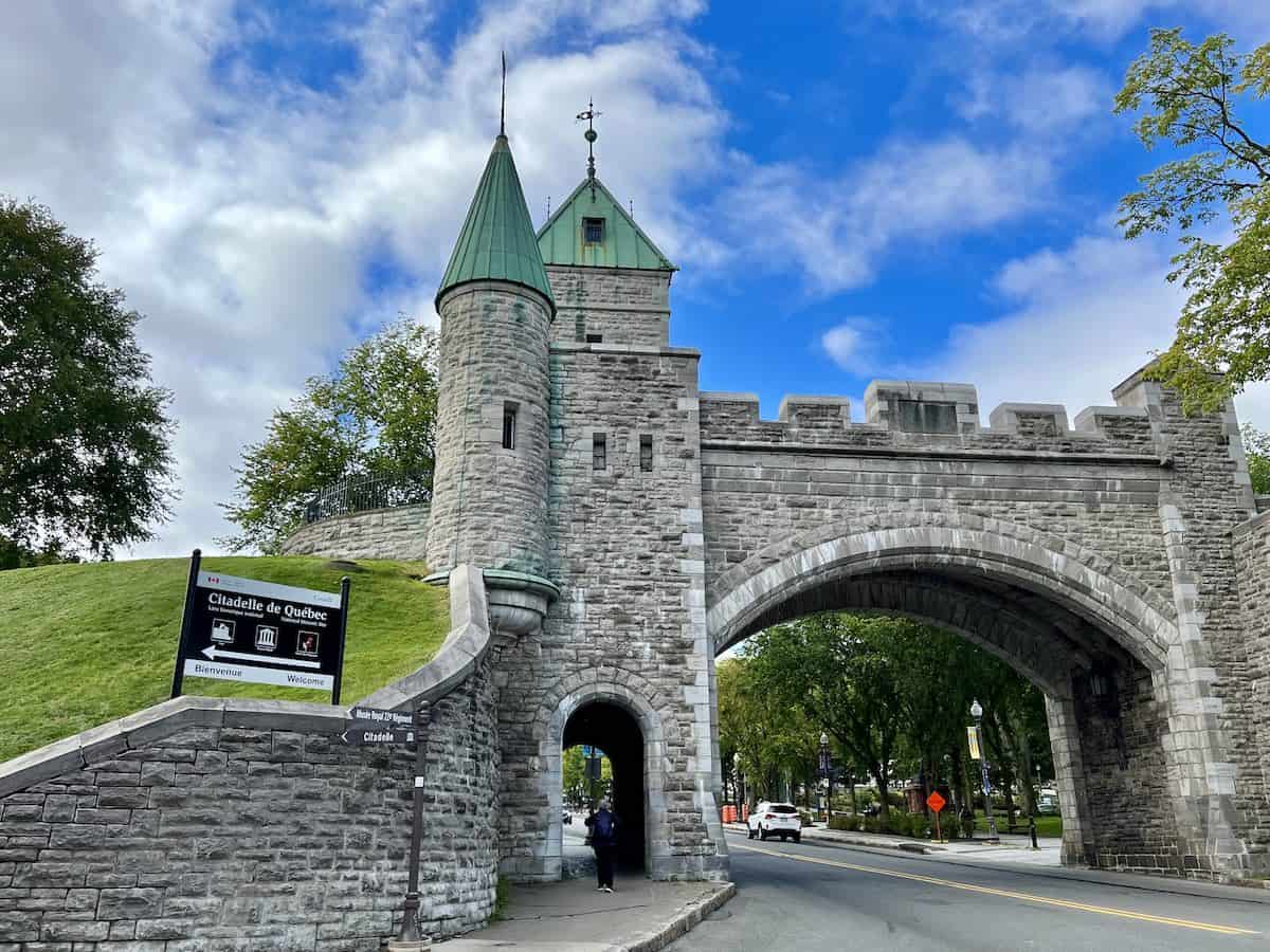 Stone walls of Quebec City