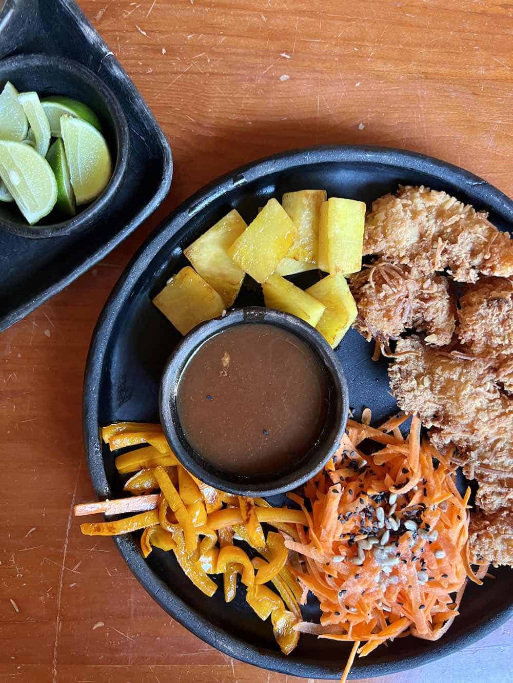 An order of coconut shrimp at Chill a Kill restaurant in Puerto Escondido.