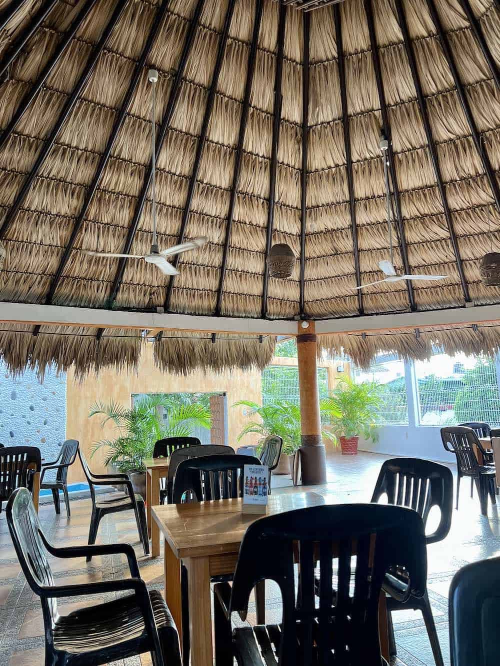 Interior of Chill a Kill restaurant in Puerto Escondido.