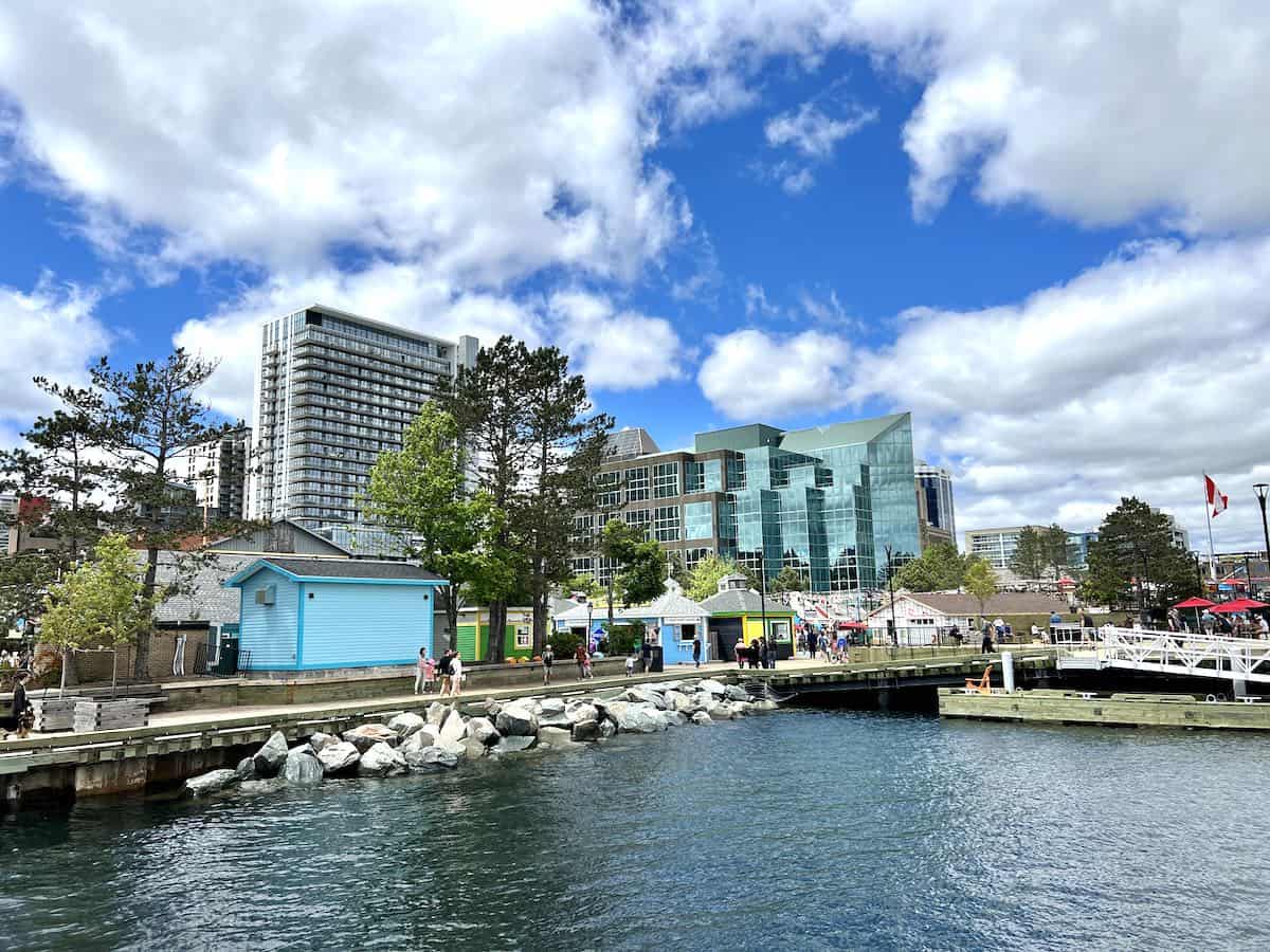 View of the Halifax waterfront in summer..