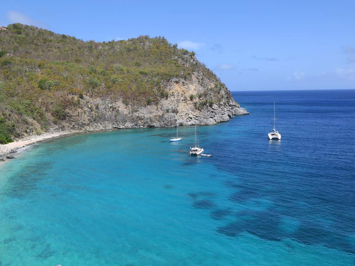 View of a beautiful beach in St, Barts. View of a beautiful beach in St, Barts.