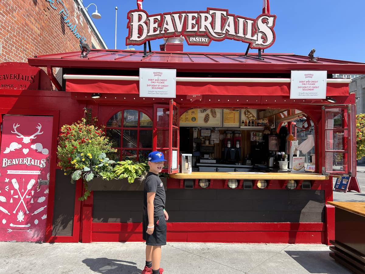 In front of a BearTails stand in ByWard market.