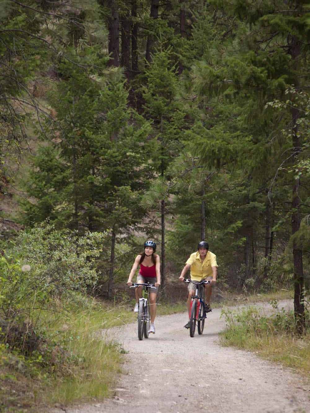 To bikers at Interprovincial Park.
