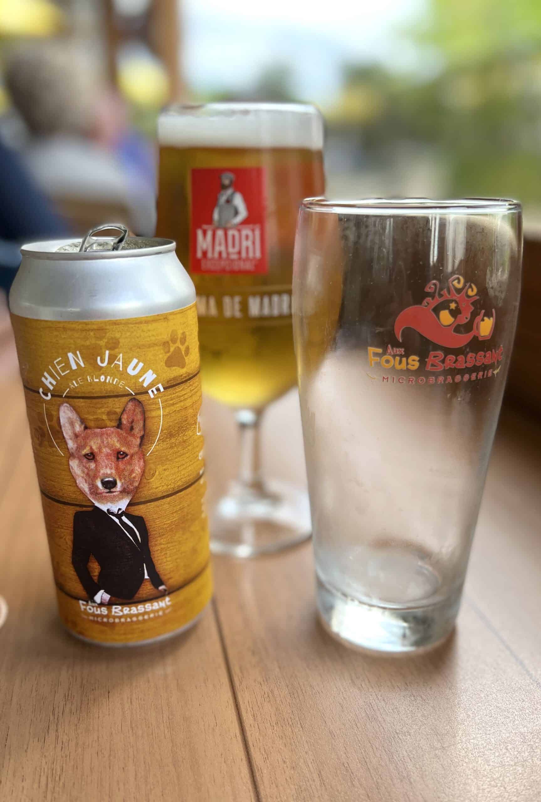 Craft beer at Pub du Lac resto-bar.