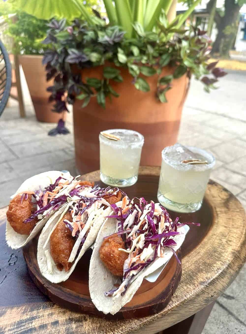 A trio of tacos at Lupita Barra Mexicana.