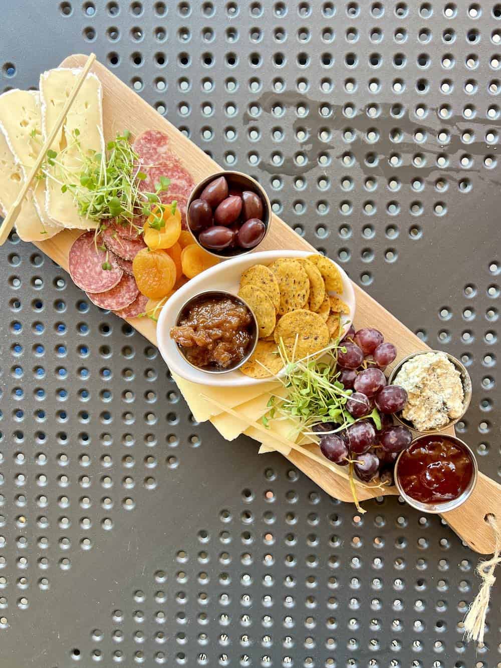 Charcuterie tray at the Silver Bean Café, one of two locations in Peterborough.