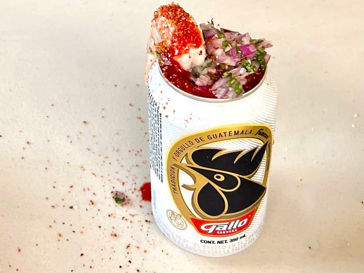 A picosita with shrimp. (Credit: Francisco Sanchez) 