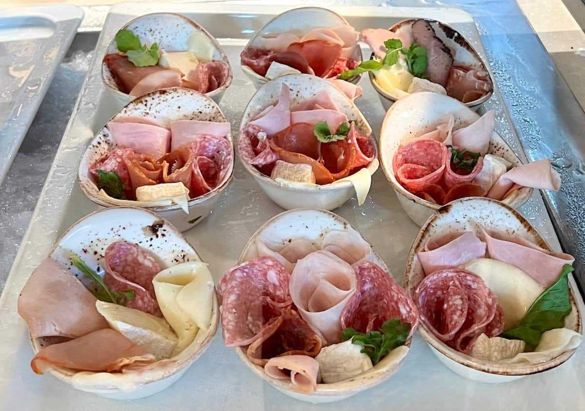 Charcuterie cups at FARO Gastro Market. 