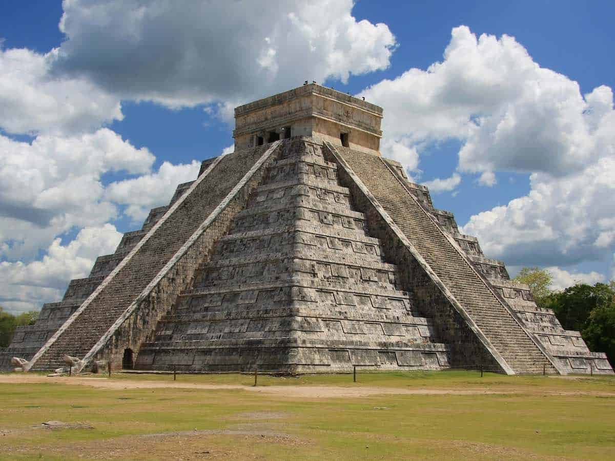 El Castillo (the Temple of Kukulcán) at Chichen Itza, a UNESCO World Heritage Site. 