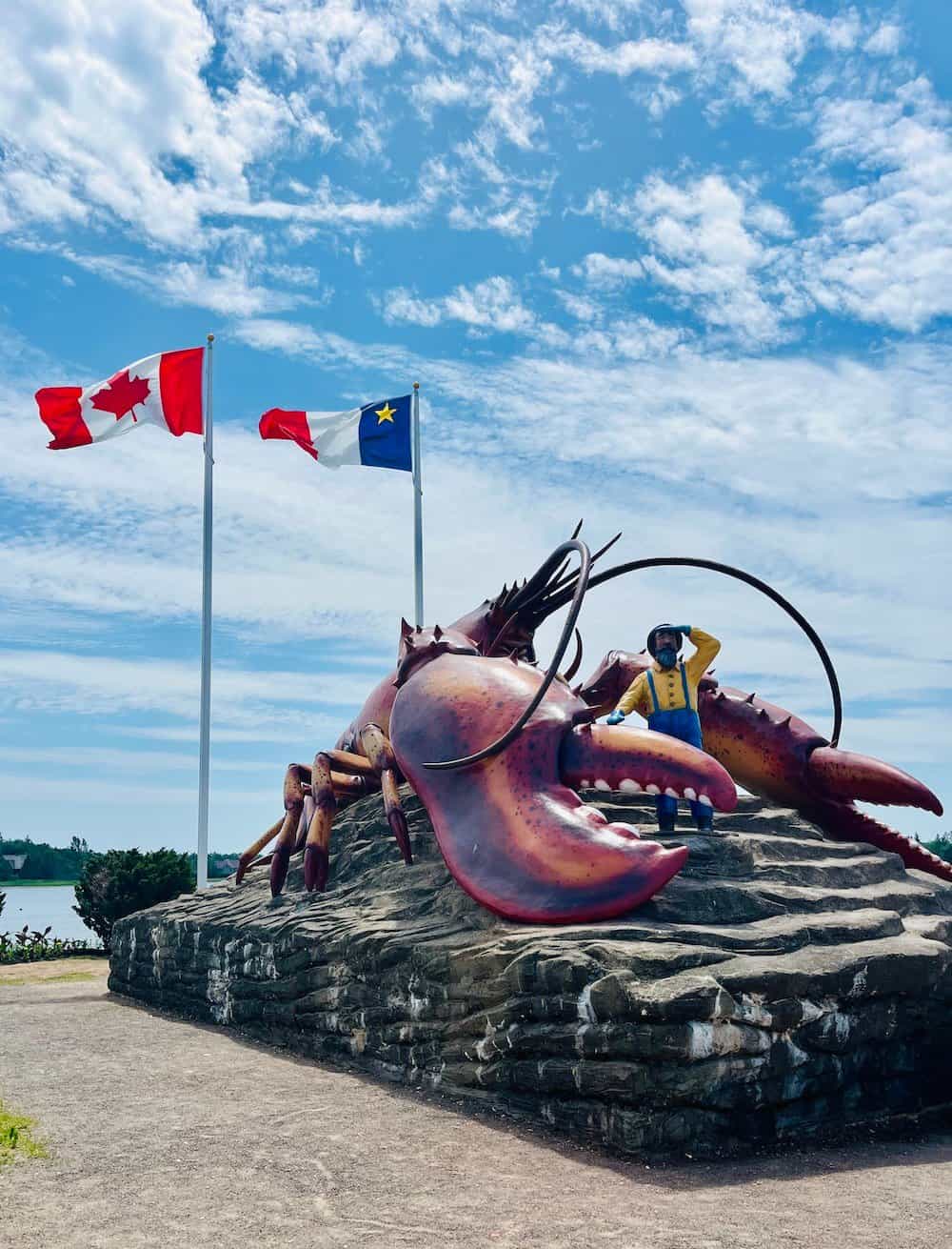 Giant lobster statue in Shediac NB. 