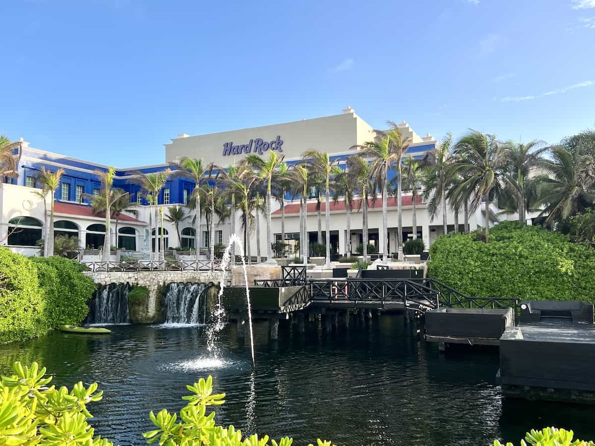 Beautiful landscaping throughout this Hard Rock Resort.