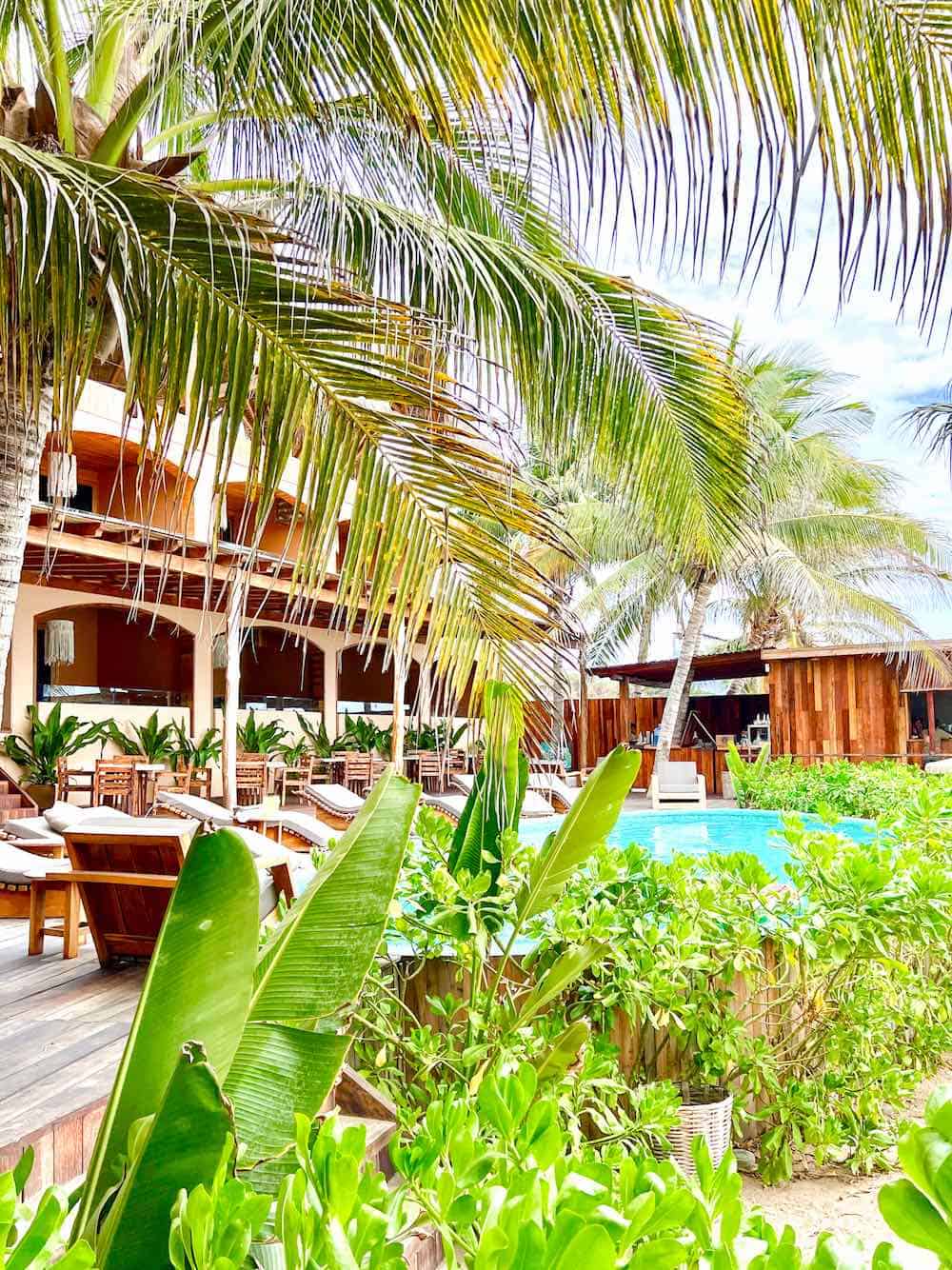 Restaurant at Beach Club Nossa. 