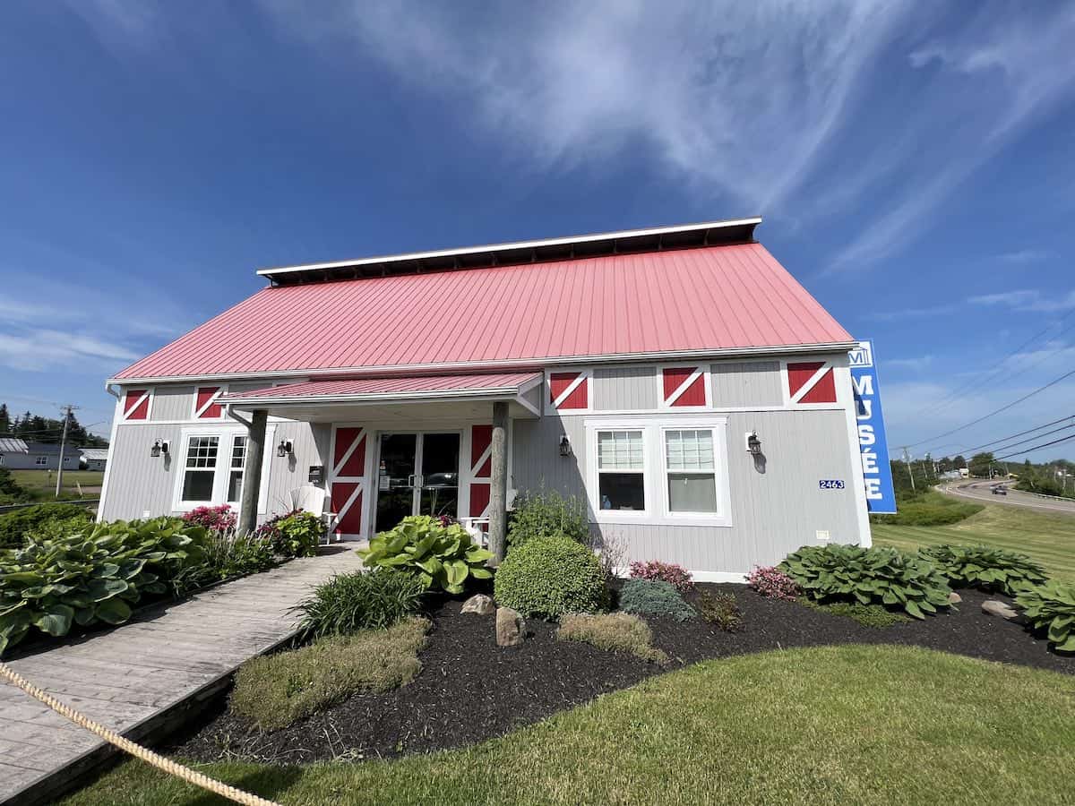 Exterior of the The Smokehouse Museum in Cap-Pelé. 