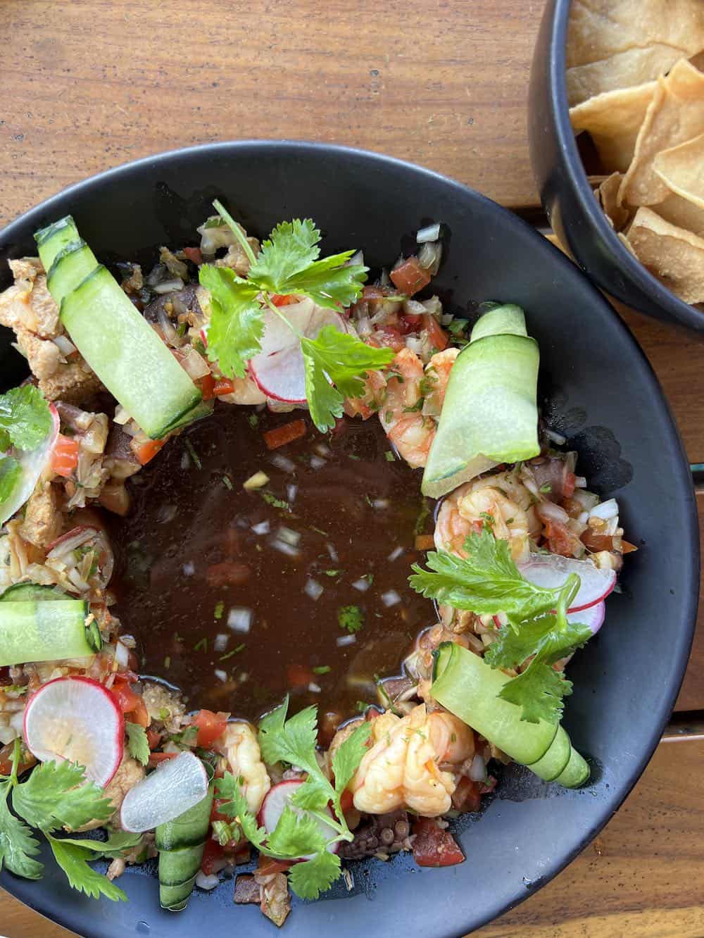 ceviche at Amainah Restaurant.