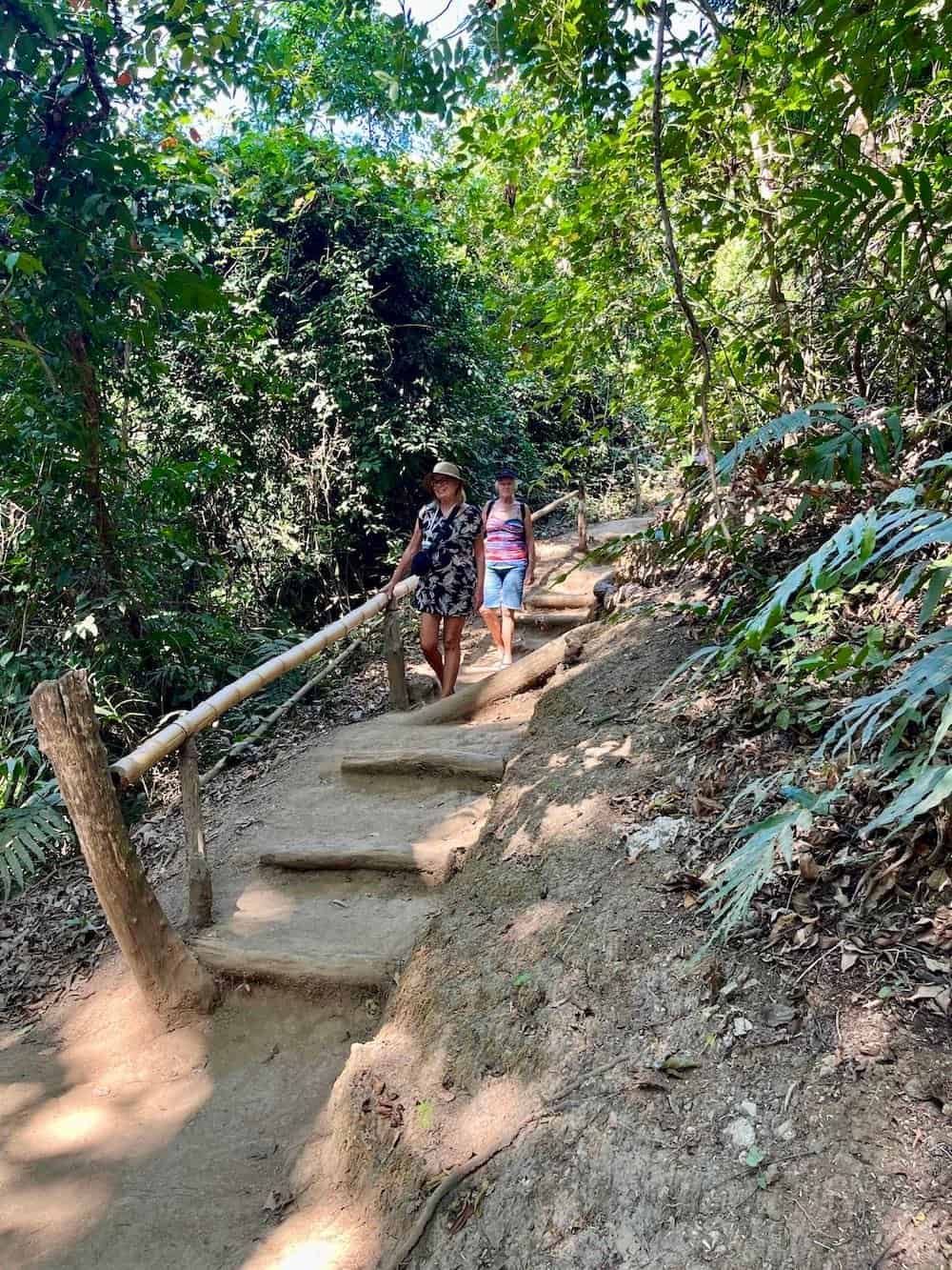 Hiking path from lower parking lot leads to more secluded falls. (Credit: Javier Sanchez)