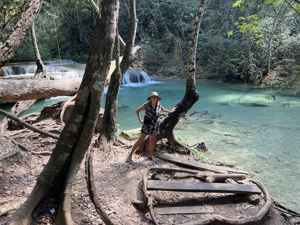 Lower falls at Cascadas Magicas.