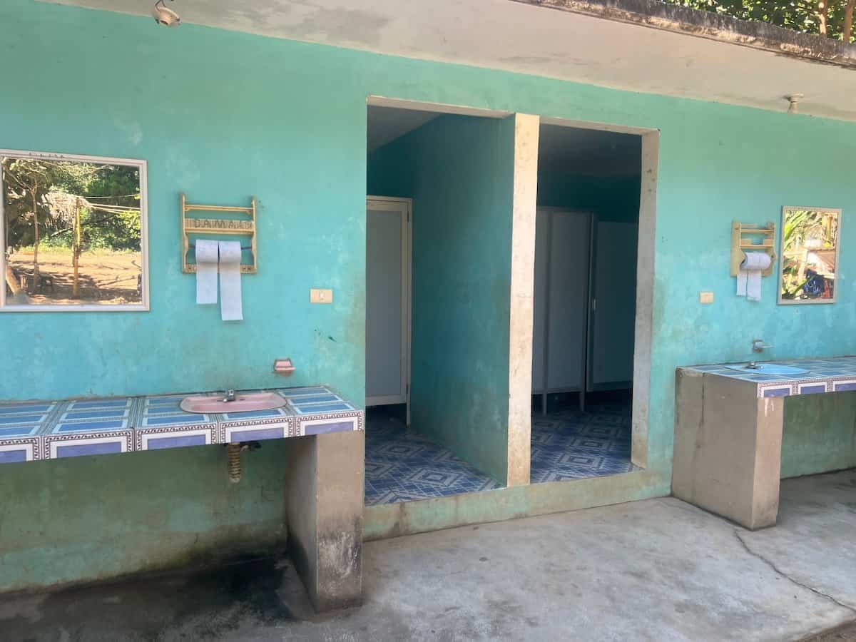 Washrooms at the magical waterfalls.
