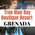 Collage of swimming pools at True Blue Bay Resort Grenada