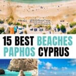 A collages of Beaches in Cyprus.